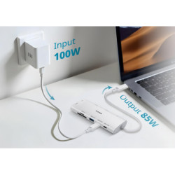 Концентратор D-Link USB-C 10-in-1 2xHDMI + 1xRJ45 1000Mbps + 2xUSB-C + USB 3.1 + USB 3.0 + SD + TF silver (DUP-A01)