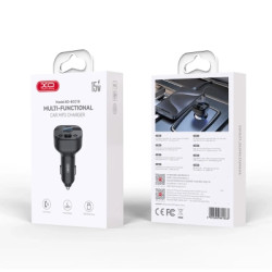 FM модулятор XO BCC18 USB-A OTG/USB-C Black (BCC18.black)