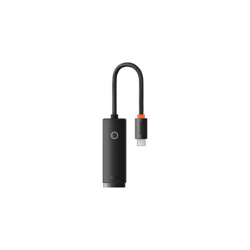Перехідник USB-C to RJ45 Ethernet 1000Mbps black Baseus (WKQX000301)