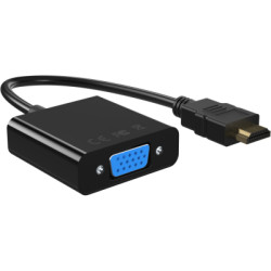 Перехідник HDMI to VGA 0.15m Essager (EZJHV-HY01)