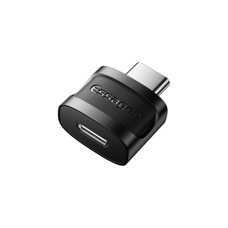 Перехідник USB-C M to Micro 5P F gray Essager (EZJMC-XL01)