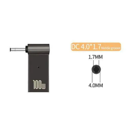 Адаптер PD 100W USB Type-C Female to DC Male Jack 4.0x1.7 mm LENOVO ST-Lab (PD100W-4.0x1.7mm)