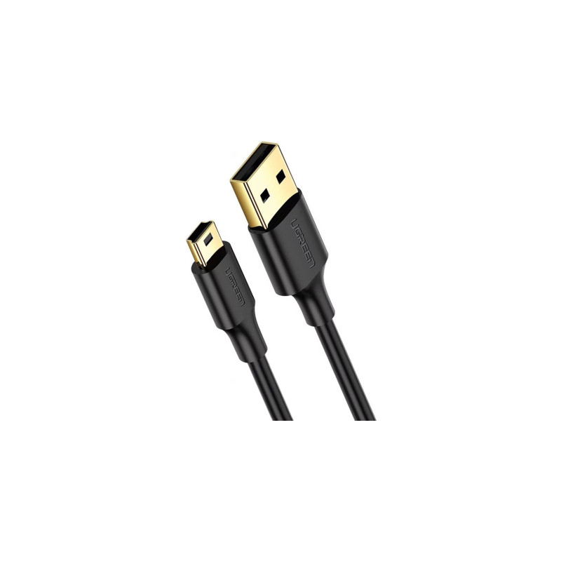 Дата кабель USB 2.0 AM to Mini 5P 0.5m black Ugreen (10354)