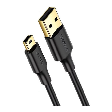 Дата кабель USB 2.0 AM to Mini 5P 0.5m black Ugreen (10354)