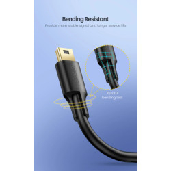 Дата кабель USB 2.0 AM to Mini 5P 0.5m black Ugreen (10354)