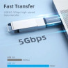 Перехідник OTG USB 3.0 AF to USB-C M gray Essager (EZJAC-SRA0G)