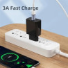 Перехідник OTG USB 3.0 AF to USB-C M gray Essager (EZJAC-SRA0G)
