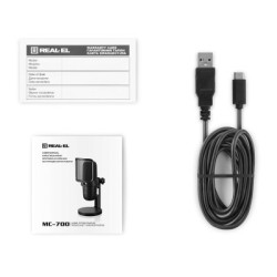 Мікрофон REAL-EL MC-700 Black (EL124300006)