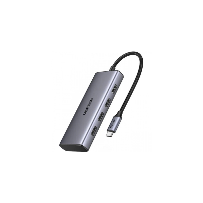 Порт-реплікатор Ugreen Dock CM498 USB 3.0 Type-C - 1хUSB-A 3.0/3хUSB-A 2.0/2xHDMI 4K 30Гц PD (35897)