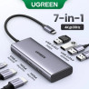 Порт-реплікатор Ugreen Dock CM498 USB 3.0 Type-C - 1хUSB-A 3.0/3хUSB-A 2.0/2xHDMI 4K 30Гц PD (35897)