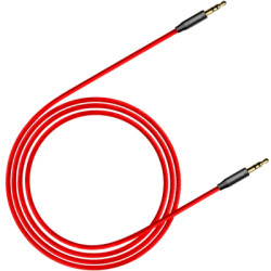 Кабель мультимедійний 3.5mm M to 3.5mm M 1.0m red-black Baseus (CAM30-B91)