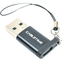 Перехідник USB 3.0 AM to USB-C F Cabletime (CA913701)