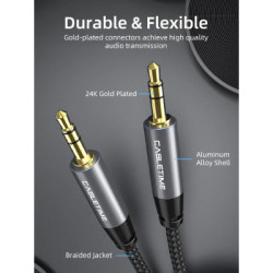 Кабель мультимедійний 3.5mm M to 3.5mm M 1.8m Cabletime (CA915262)