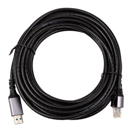 Дата кабель USB AM to RJ45 Ethernet 7.5m CAT6 UTP PowerPlant (CA915019)