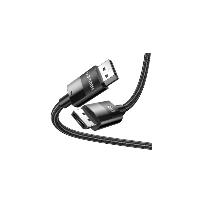 Кабель мультимедійний DisplayPort M to DisplayPort M 2.0m V1.4 Ugreen (80392)