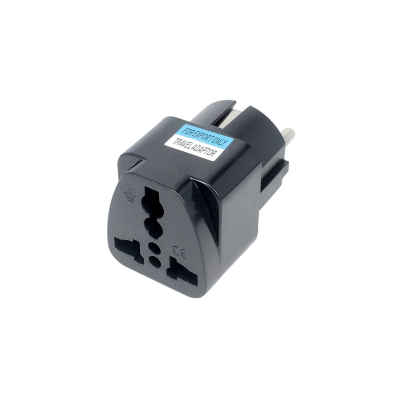 Перехідник US/UK/AU to EU Dynamode (EU Adapter black)