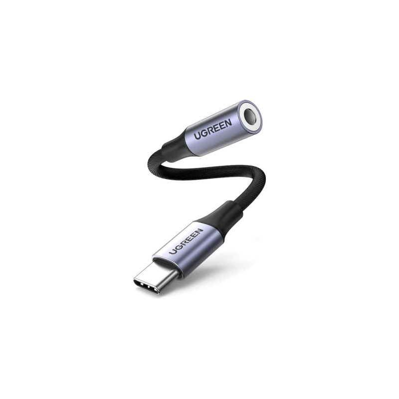 Перехідник USB-C to 3.5mm F 0.10m AV161 Ugreen (80154)