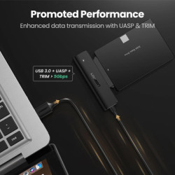 Перехідник USB 3.0 Type-А to SATA III (F) CM321 Ugreen (70609)