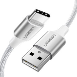 Дата кабель USB 2.0 AM to USB-C 1.5m 3.0A 18W US288 White Ugreen (60132)