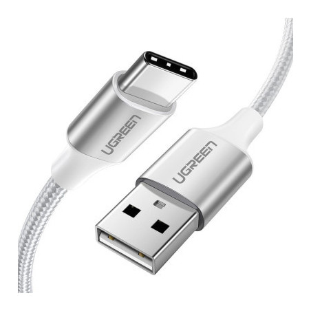 Дата кабель USB 2.0 AM to USB-C 1.5m 3.0A 18W US288 White Ugreen (60132)