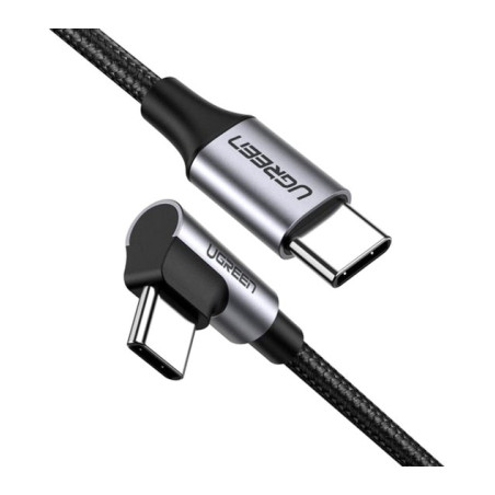 Дата кабель USB-C to USB-C 2.0m 60W US255 Black Gray Ugreen (50125)