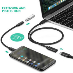 Дата кабель USB-C to USB-C 1.0m USB 3.1Gen2 100W US353 Black Ugreen (10387)