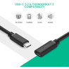 Дата кабель USB-C to USB-C 1.0m USB 3.1Gen2 100W US353 Black Ugreen (10387)
