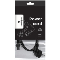 Кабель живлення C5 0.5m 0.75mm2 Cablexpert (PC-186-ML12-0.5M)