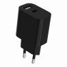 Зарядний пристрій Gembird 1xUSB-C + 1xUSB 12W black (TA-UC-2AC12-01-BK)