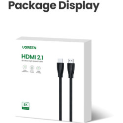 Кабель мультимедійний HDMI M to HDMI M 1.0m V2.1 Ugreen (80401)
