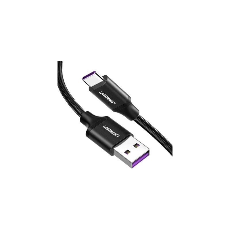 Дата кабель USB 3.0 AM to USB-C 2.0m 3.0A 18W US184 Black Ugreen (20884)