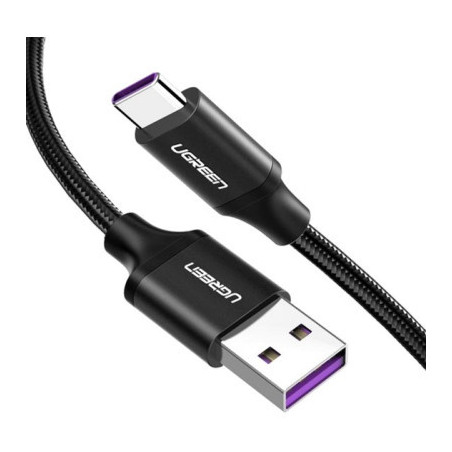 Дата кабель USB 3.0 AM to USB-C 2.0m 3.0A 18W US184 Black Ugreen (20884)