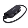 Концентратор AXAGON USB 2.0 to 4xUSB 2.0 0.2m black (HUE-X4B)