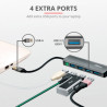 Концентратор Halyx 4-Port USB-A 3.2 Grey Trust (24947_TRUST)