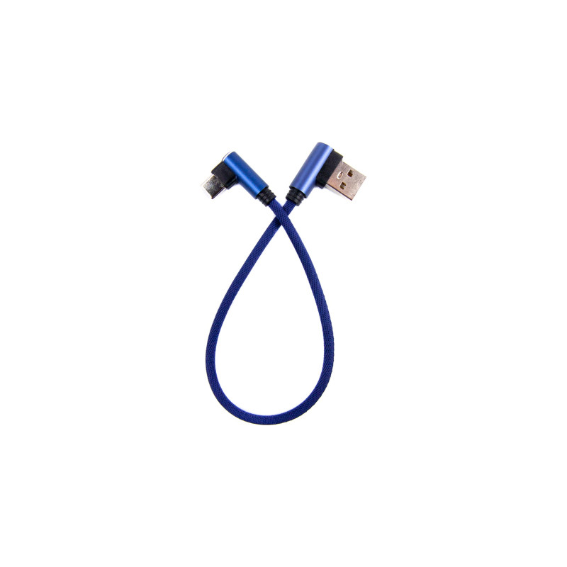 Дата кабель USB 2.0 AM to USB-C 0.25m blue Dengos (NTK-TC-UG-SHRT-SET-BLUE)