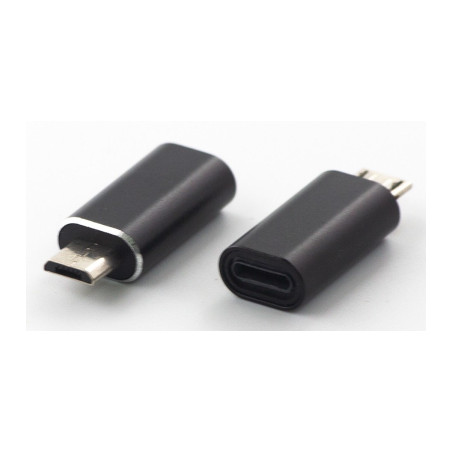 Перехідник Lightning (female) to microUSB (male) black Dengos (ADP-012)