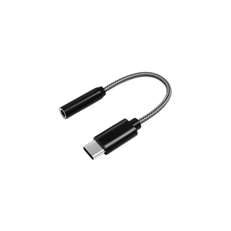 Перехідник Type-C to AUX3.5(F) DAC 0.1m black Atcom (15035)