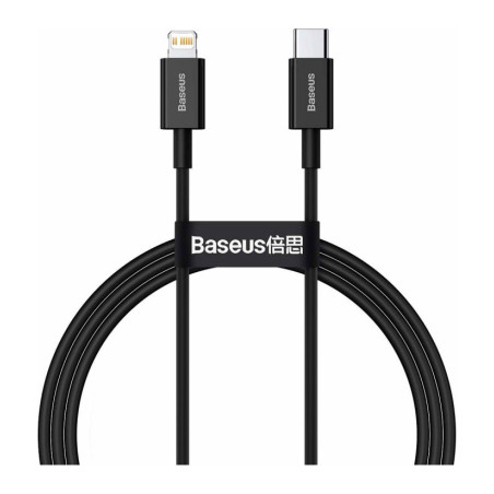Дата кабель USB-C to Lightning 1.0m 20W Superior Series Black Baseus (CATLYS-A01)