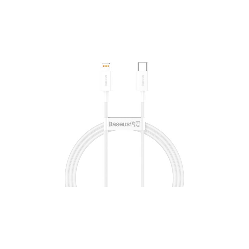 Дата кабель USB-C to Lightning 1.0m 20W Superior Series White Baseus (CATLYS-A02)