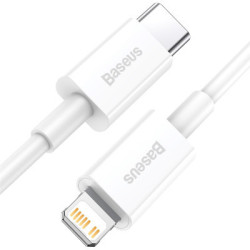 Дата кабель USB-C to Lightning 1.0m 20W Superior Series White Baseus (CATLYS-A02)