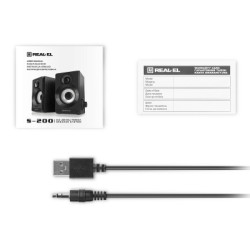 Акустична система REAL-EL S-200 USB Black (EL121200008)