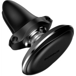 Універсальний автотримач Baseus Magnetic Car Mount Phone Holder with Cable Clip Air Vent Version Cluster Black (C40141201113-00)