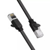 Патч-корд 0.5м, U/UTP Cat 6 Copper Ethernet Flat Cable NW101 Black Ugreen (50183)