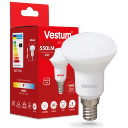 Лампочка Vestum R50 6W 4100K 220V E14 (1-VS-1402)
