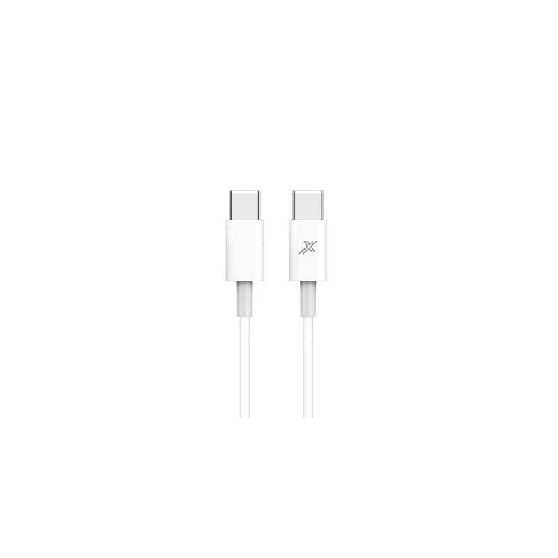 Дата кабель USB-C to USB-C 1.0m 20W CC-03W White Grand-X (CC-03W)