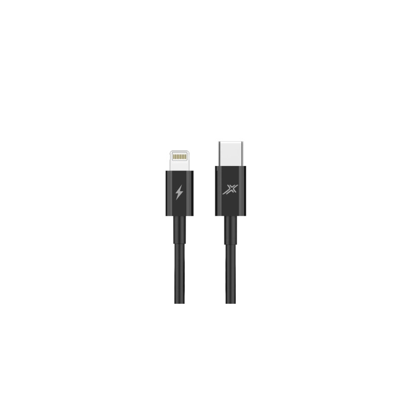 Дата кабель USB-C to Lightning 1.0m 20W CL-07B Black Grand-X (CL-07B)