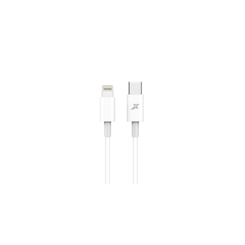 Дата кабель USB-C to Lightning 1.0m12W CL-03W White Grand-X (CL-03W)
