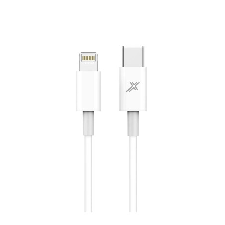 Дата кабель USB-C to Lightning 1.0m12W CL-03W White Grand-X (CL-03W)