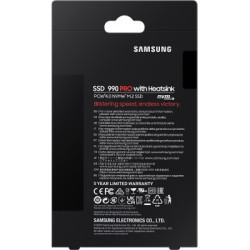 Накопичувач SSD M.2 2280 1TB 990 PRO with Heatsink Samsung (MZ-V9P1T0CW)