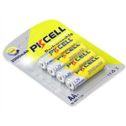 Акумулятор PkCell AA R6 2000mAh 1.2V NiMH Rechargeable Battery, 4шт/бл (PC/AA2000-4BR)